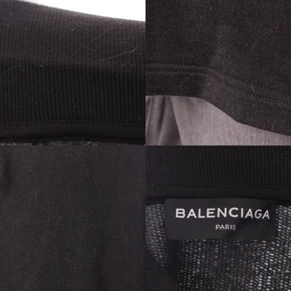 バレンシアガ(Balenciaga) 17年 オーバーサイズ ロゴ ポロシャツ 485982 ブラック XS 中古 通販 retro レトロ