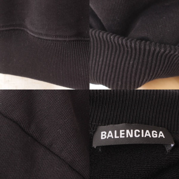 BALENCIAGA バレンシアガ キャンペーンロゴ スウェット ブラック L-