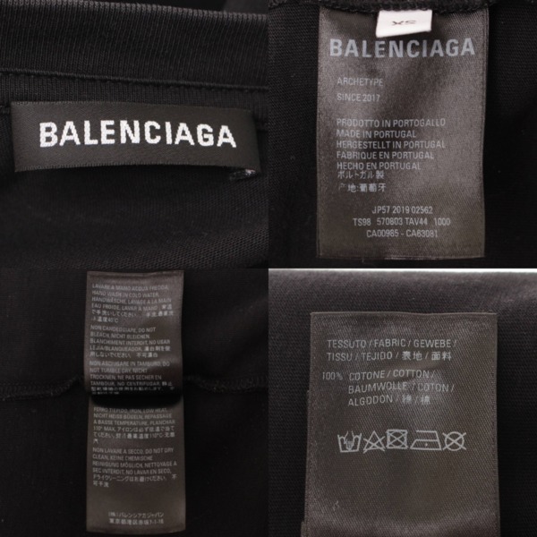 バレンシアガ(Balenciaga) メンズ 19年 ロゴ コットン Tシャツ