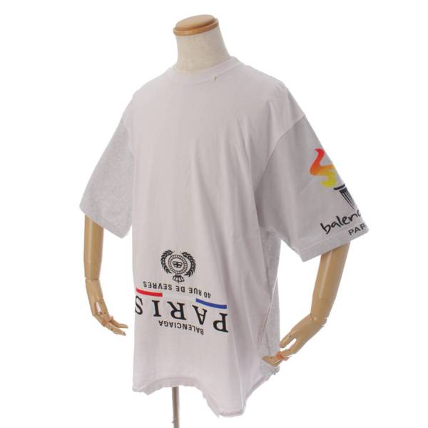 バレンシアガ 正規品 シャツ オーバーサイズ チェック ヒップホップ