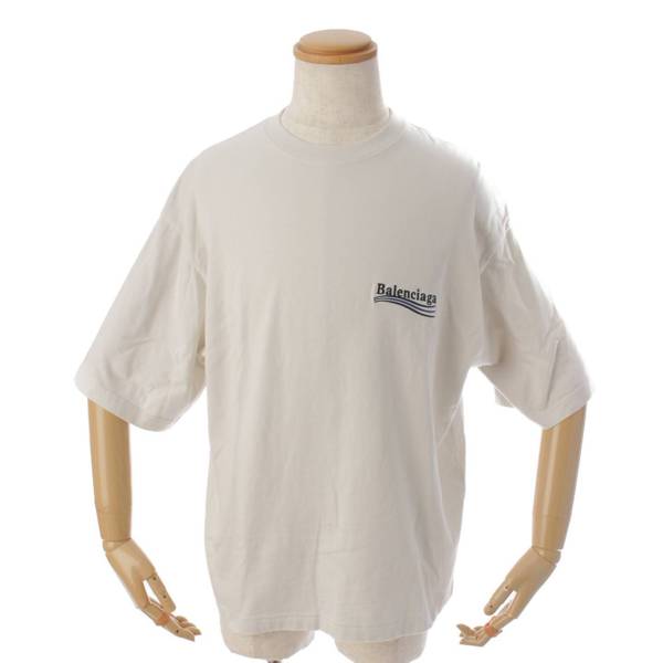 21SS ポリティカルキャンペーン ロゴ ラージフィット Tシャツ ライトグレー M