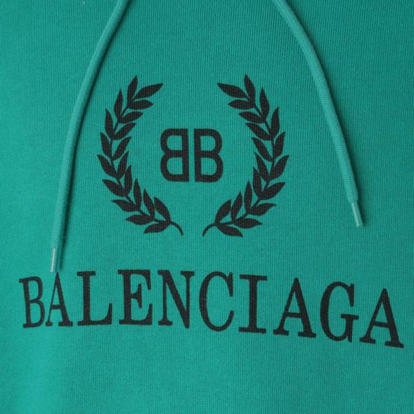 バレンシアガ Balenciaga 19SS BBロゴプリント オーバーサイズ プル ...