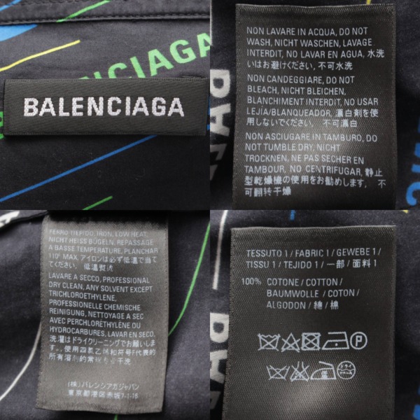 バレンシアガ Balenciaga メンズ 19SS ロゴ 半袖 シャツ ブラウス