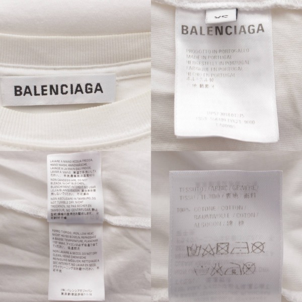 バレンシアガ Balenciaga メンズ コットン BBロゴ クルーネック 半袖 T