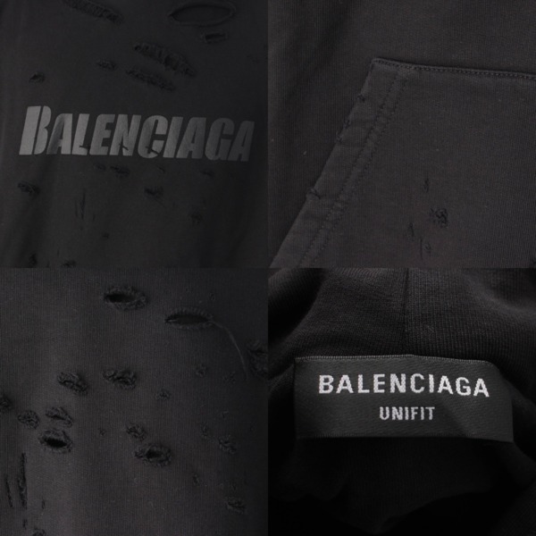バレンシアガ Balenciaga ロゴ デストロイ フーディー ダメージ ...