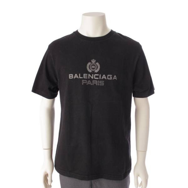バレンシアガ Balenciaga 19年 メンズ コットン 半袖 ロゴ カットソー