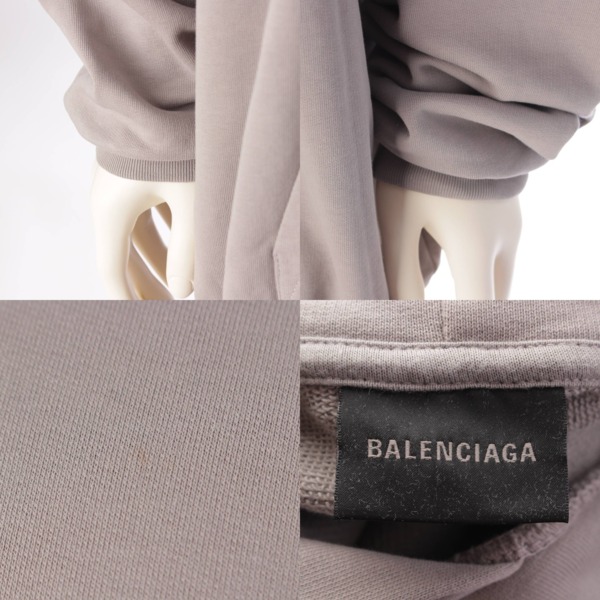 バレンシアガ Balenciaga メンズ バックロゴ 刺繍 オーバーサイズ パーカー フーディー 620973 グレー XXS 中古 通販  retro レトロ