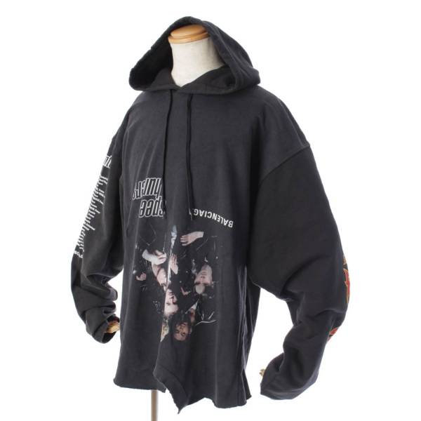 バレンシアガ(Balenciaga) TMVD1 ダメージ加工 スピードハンターアップサイドダウンパーカー ブラック 3 中古 通販 retro レトロ