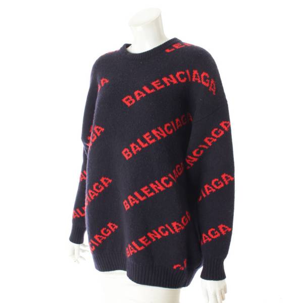 バレンシアガ(Balenciaga) 18SS ジャガード ロゴ ニット セーター