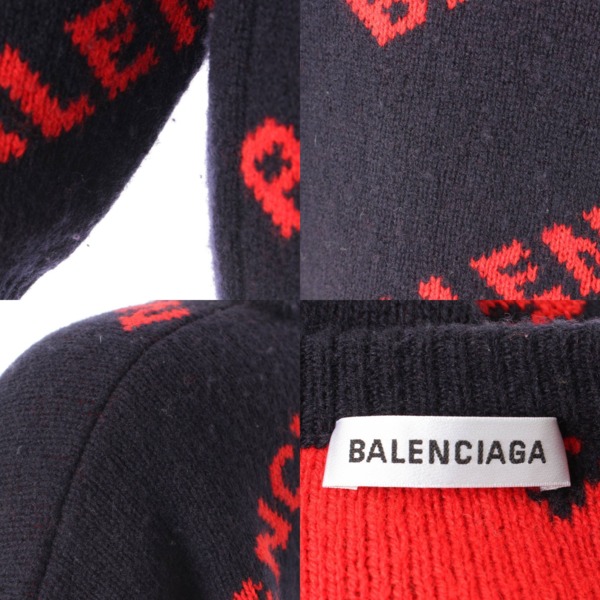 バレンシアガ(Balenciaga) 18SS ジャガード ロゴ ニット セーター 