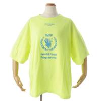 18AW WFP プリント ロゴ オーバーサイズ Tシャツ トップス 541705 イエロー XL