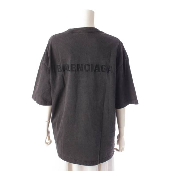 バレンシアガ Balenciaga 21年 バックロゴ 刺繍 半袖 Tシャツ ...