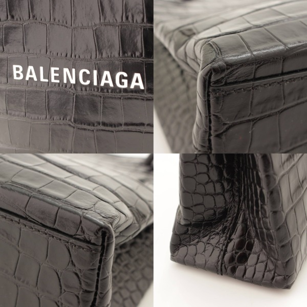 バレンシアガ(Balenciaga) ショッピングトート クロコ 2WAYショルダー ...