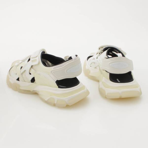 バレンシアガ Balenciaga トラック ストラップ ベルクロ クリアソール サンダル 655954 ホワイト×ブラック 41 中古 通販  retro レトロ