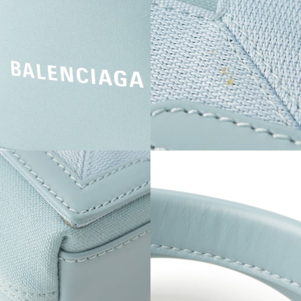 バレンシアガ Balenciaga ネイビーカバス XS ポーチ付き キャンバス トートバッグ 390346 ブルー 中古 通販 retro レトロ