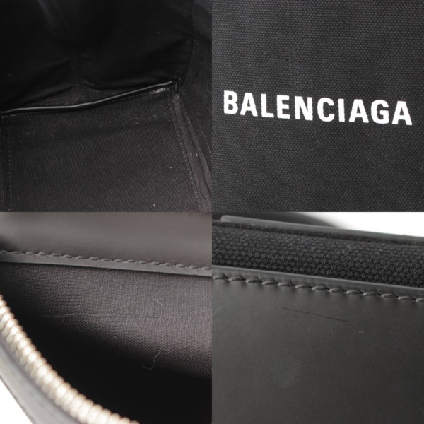 バレンシアガ Balenciaga ネイビーカバス スモール ポーチ付き キャンバス トートバッグ 3399332 ブラック 中古 通販 retro  レトロ