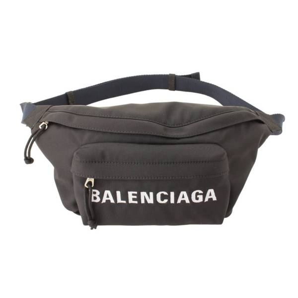 バレンシアガ(Balenciaga) ロゴ刺繍 ナイロン ウエストポーチ ボディ