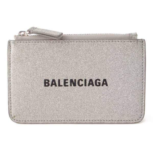 バレンシアガ Balenciaga エブリデイ ロゴ ラメ コインケース カード