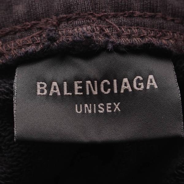 先行SALE】バレンシアガ Balenciaga 23年 メンズ TQVK7 ダメージ加工 プリント スウェットパンツ 787357 ブラック M  中古 通販 retro レトロ