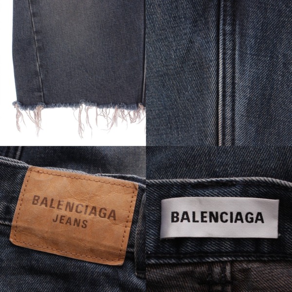 バレンシアガ Balenciaga コットン デニム パンツ スカート キュロット 675235 ネイビー 34 中古 通販 retro レトロ