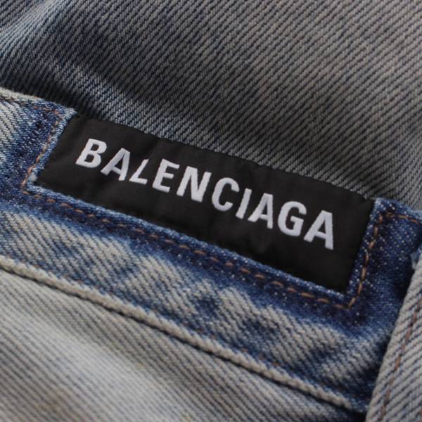 バレンシアガ Balenciaga 23年 BAGGY ダメージ バギー デニム ジーンズ ...