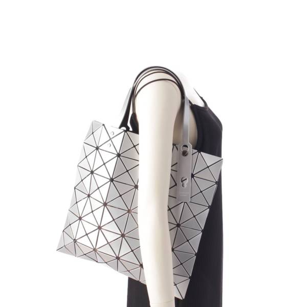 バオバオ イッセイミヤケ BAO BAO ISSEY MIYAKE イッセイミヤケ バオバオ LUCENT BASICS トート バッグ  BB03-AG053 シルバー 中古 通販 retro レトロ