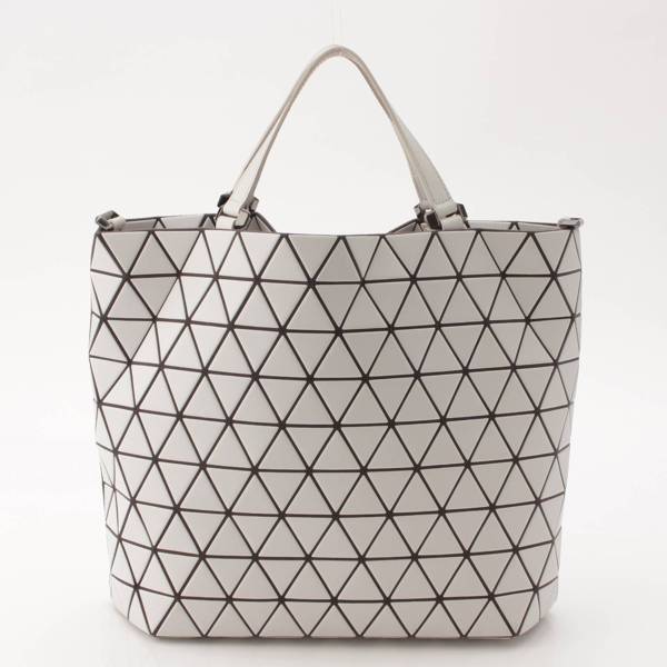 バオバオ イッセイミヤケ BAO BAO ISSEY MIYAKE レザー クリスタルマット 2way ショルダー トートバッグ 鞄  BB03-AG311 ホワイト 中古 通販 retro レトロ