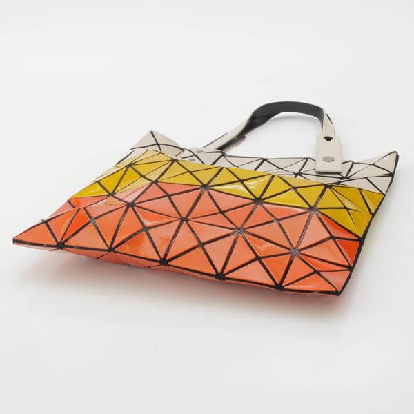 バオバオ イッセイミヤケ BAO BAO ISSEY MIYAKE メタリック グラデーション メッシュ トートバッグ オレンジ×イエロー×ベージュ  中古 通販 retro レトロ