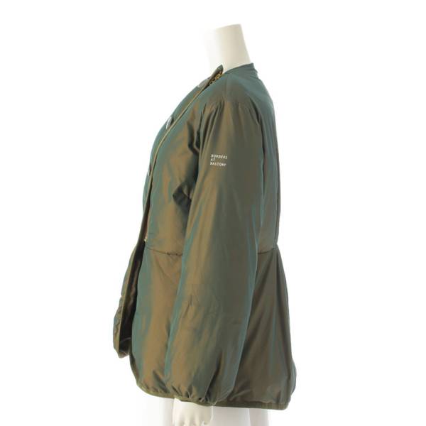 ボーダーズ アット バルコニー BORDERS at BALCONY PADDING JACKET イリデッセント 中綿 ジップ ジャケット  BA2121-3B-02 カーキ 36 中古 通販 retro レトロ