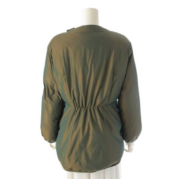 ボーダーズ アット バルコニー BORDERS at BALCONY PADDING JACKET イリデッセント 中綿 ジップ ジャケット  BA2121-3B-02 カーキ 36 中古 通販 retro レトロ