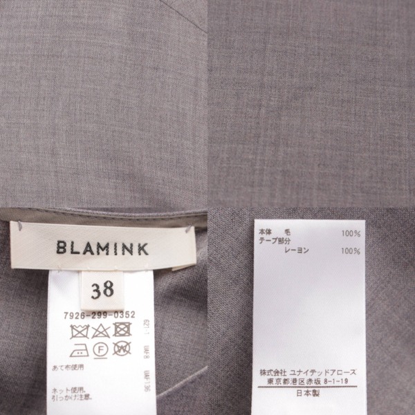 【限定SALE人気】blamink ブラミンク ワンピース 38 ワンピース