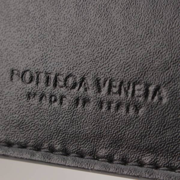 ボッテガヴェネタ Bottega Veneta メンズ マキシイントレチャート レザー キーリング付 コインケース 679850 ブラック 中古 通販  retro レトロ
