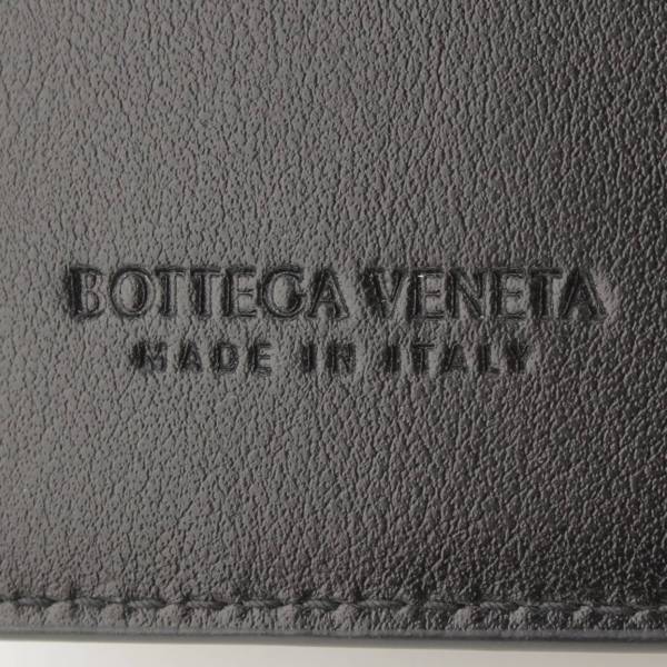ボッテガヴェネタ(Bottega Veneta) マキシイントレチャート 二つ折りファスナーウォレット 財布 651381 ブラック 中古 通販  retro レトロ
