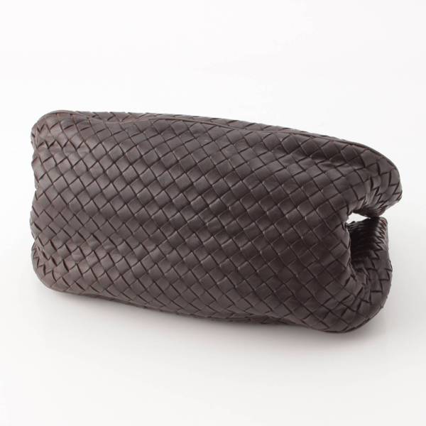 ボッテガヴェネタ Bottega Veneta イントレチャート サッチェル レザー ハンドバッグ 148323 エバノ 中古 通販 retro レトロ