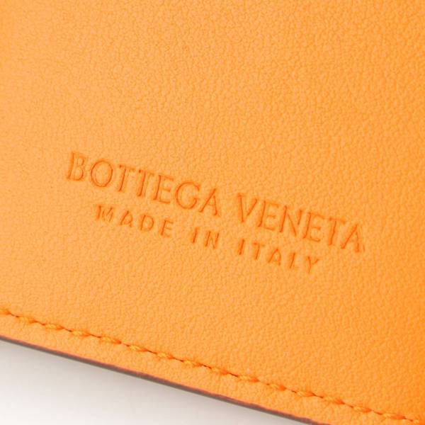 ボッテガ ヴェネタ(Bottega Veneta) イントレチャート 6連 レザー キーケース 630336 ブラック オレンジ 中古 通販  retro レトロ