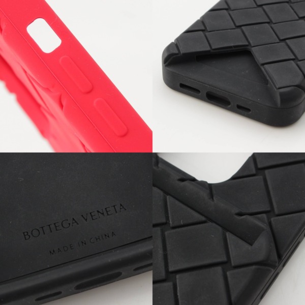 ボッテガヴェネタ Bottega Veneta スマホ アイフォン iphoneケースカバー 2点セット レッド ブラック 中古 通販 retro  レトロ