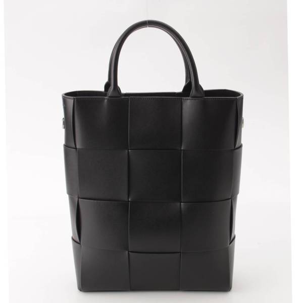 ボッテガヴェネタ Bottega Veneta メンズ マキシイントレチャート カセット 2wayトートバッグ 710137 ブラック 中古 通販  retro レトロ