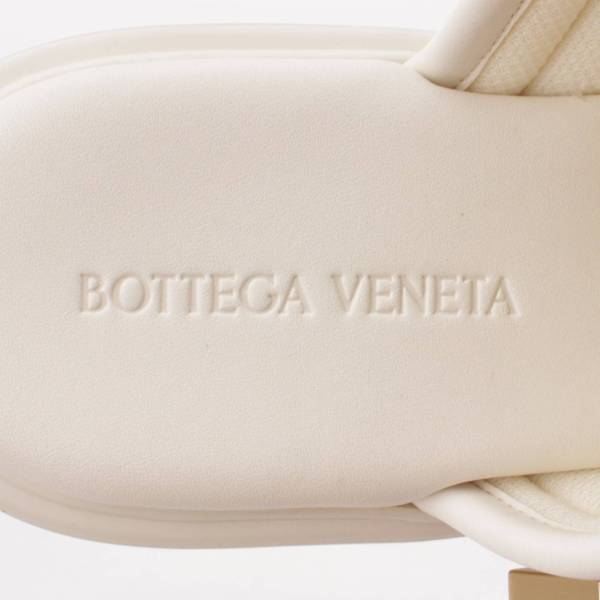 ボッテガ ヴェネタ(Bottega Veneta) フラッシュ ダブルベルト ヒール サンダル 690033 ストリング ホワイト 37 中古 通販  retro レトロ