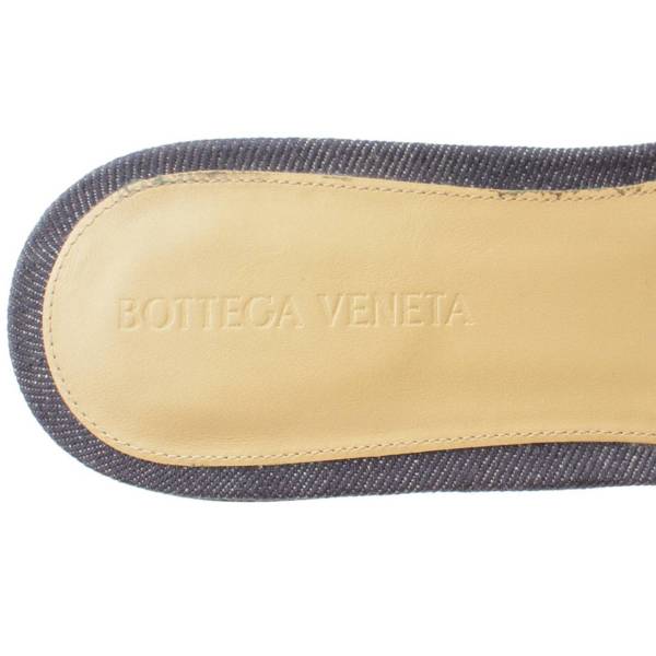 ボッテガヴェネタ(Bottega Veneta) パデッド デニム フラット サンダル インディゴ 40 中古 通販 retro レトロ