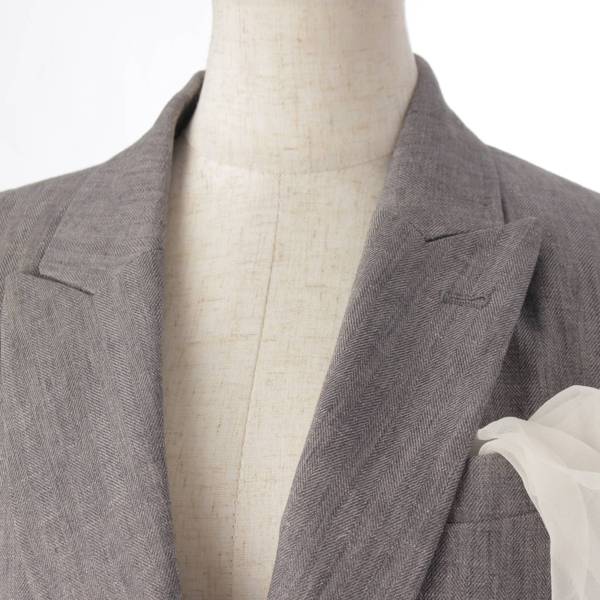 ブルネロ クチネリ(Brunello Cucinelli) 21SS ダブルブレスト リネン混 ...