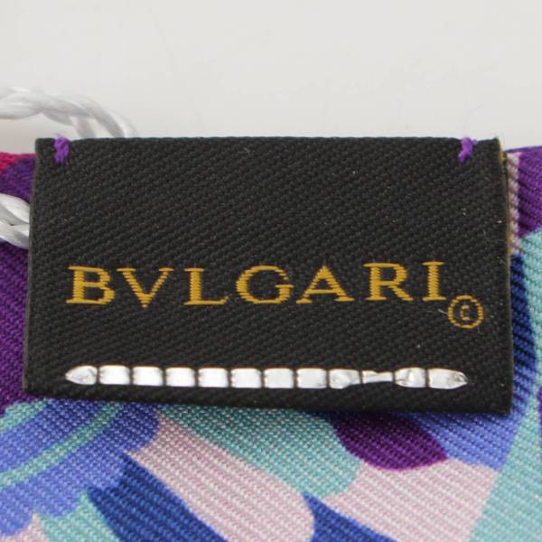 ブルガリ(BVLGARI) ロゴ シルク ヘリテージ シュシュ ヘアアクセサリー