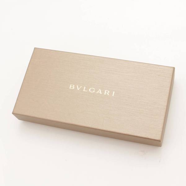 ブルガリ(BVLGARI) ブルガリブルガリ レザー 二つ折り長財布 フラップ