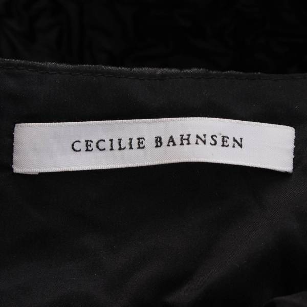 セシリーバンセン CecilieBahnsen 22SS BETH バルーンドレス キャミソールワンピース 2.22RTW 10055 ブラック  UK8 中古 通販 retro レトロ