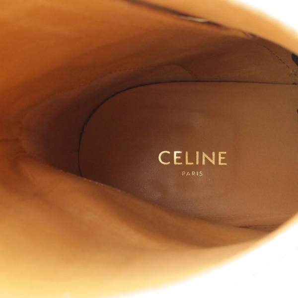 セリーヌ(Celine) CUBAINE レザー ショートブーツ RM1129 ホワイト 37