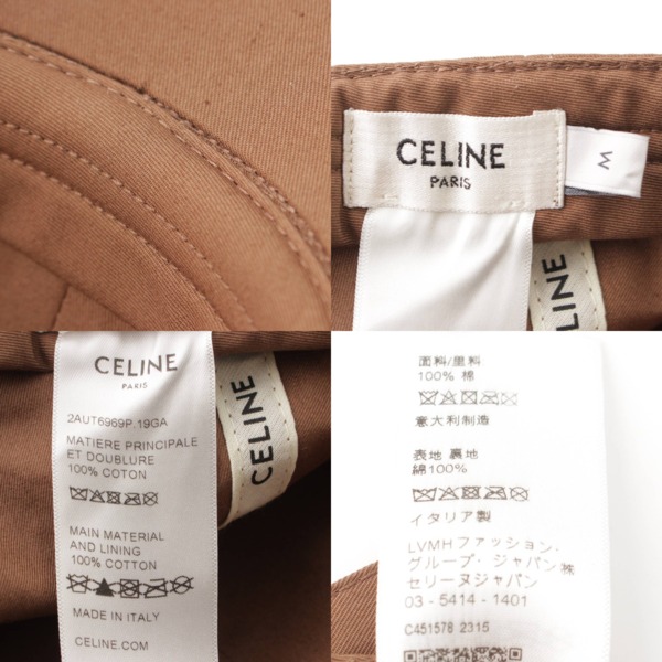 セリーヌ Celine トリオンフ コットン ベースボールキャップ 帽子 ...