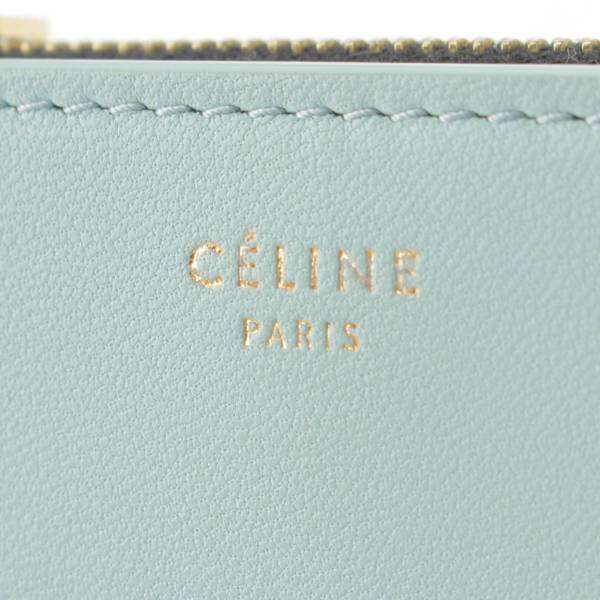 セリーヌ Celine ロゴ レザー コンパクト ウォレット 二つ折り財布