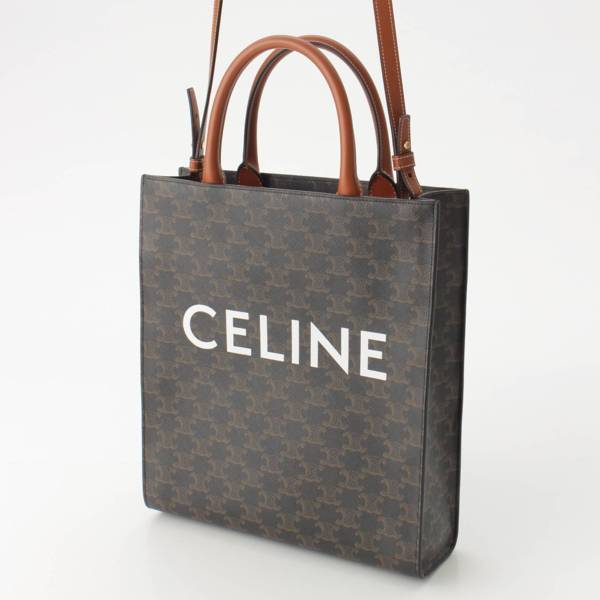 セリーヌ(Celine) バーティカルカバ 2way トートバッグ 191542B2K04LU タン ダークブラウン 中古 通販 retro レトロ