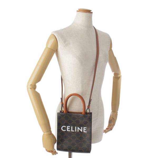 セリーヌ(Celine) バーティカル ミニ トリオンフ キャンバス 2WAY