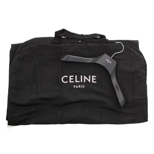 セリーヌ Celine 22SS トリオンフ シルク混 カザック ジャケット スタジャン ブラック 36 中古 通販 retro レトロ