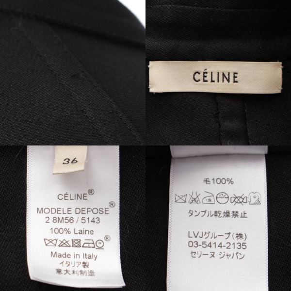 セリーヌ(Celine) フィービー期 ボタンレス ウール コート アウター 2